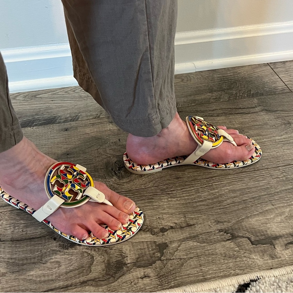 Tory Burch Colorful Sandals Size 5 - Picture 2 of 6